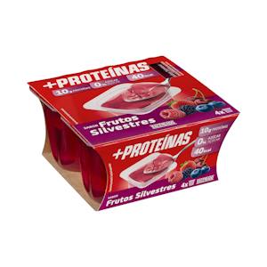 Gelatina sabor a frutos silvestres +Proteínas 10 g 0% azúcar