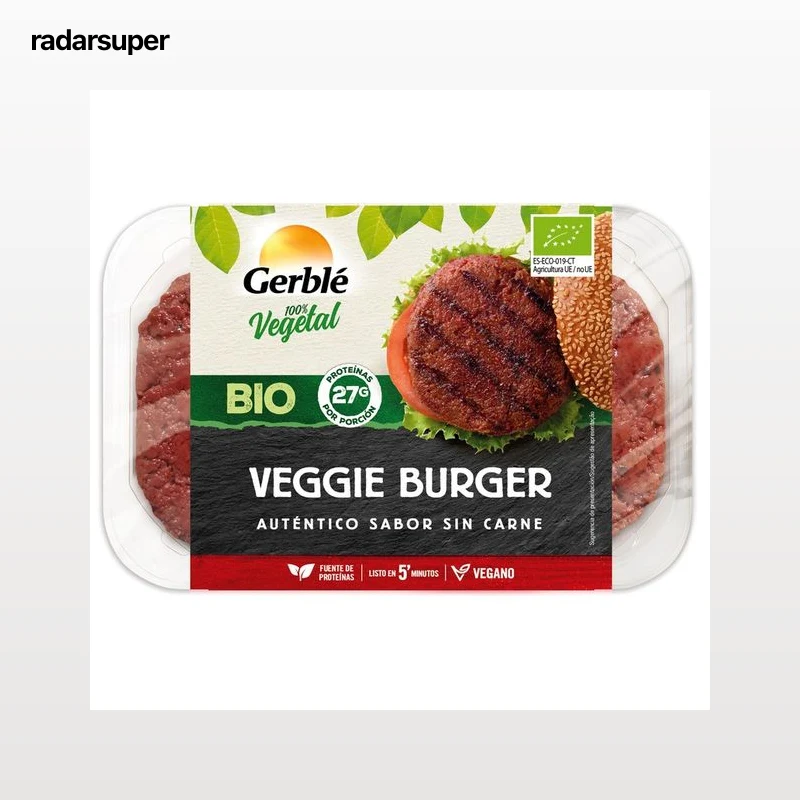 GERBLÉ BIO Hamburguesas veggie 2x 200 g.