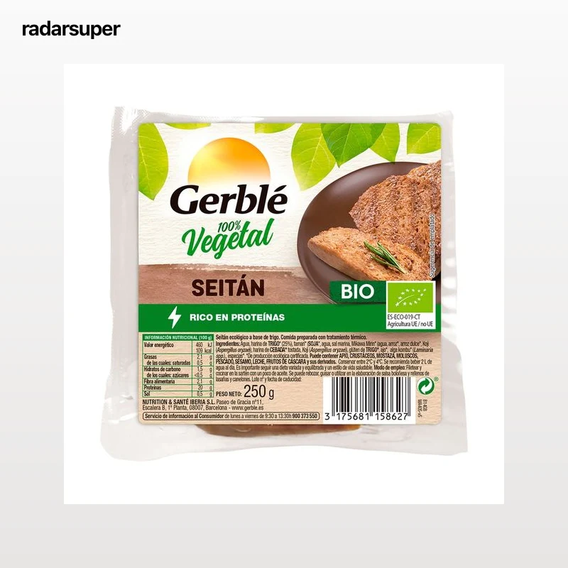 GERBLÉ Bio Seitán ecológico a base de trigo 250 g.
