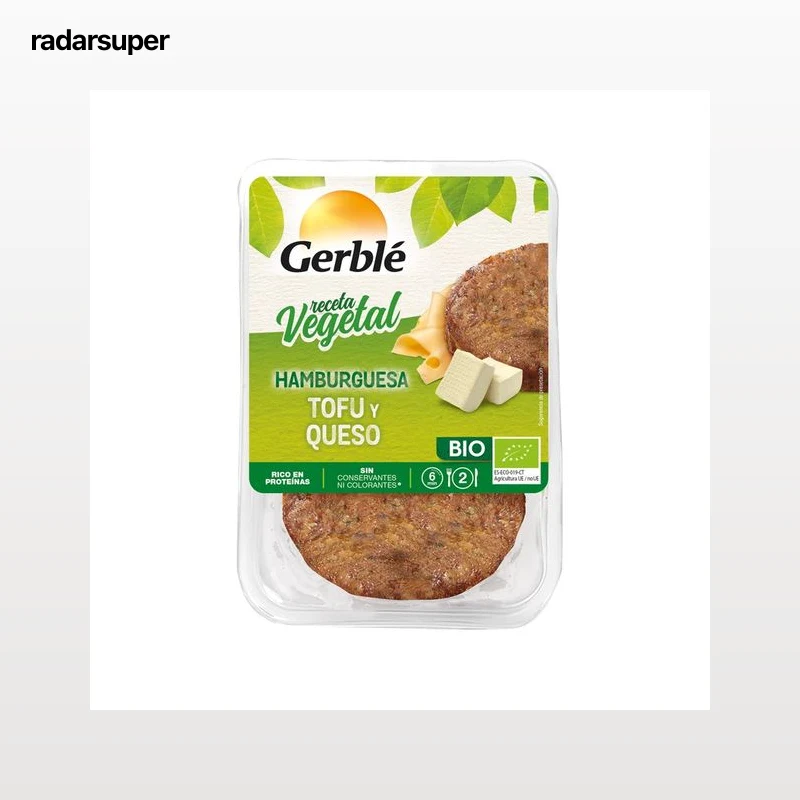 GERBLÉ Hamburguesas queso y tofu GERBLÉ 200 g.