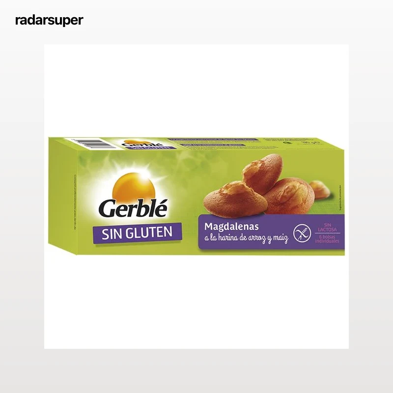 GERBLÉ Magdalenas sin gluten GERBLÉ, 180 g.