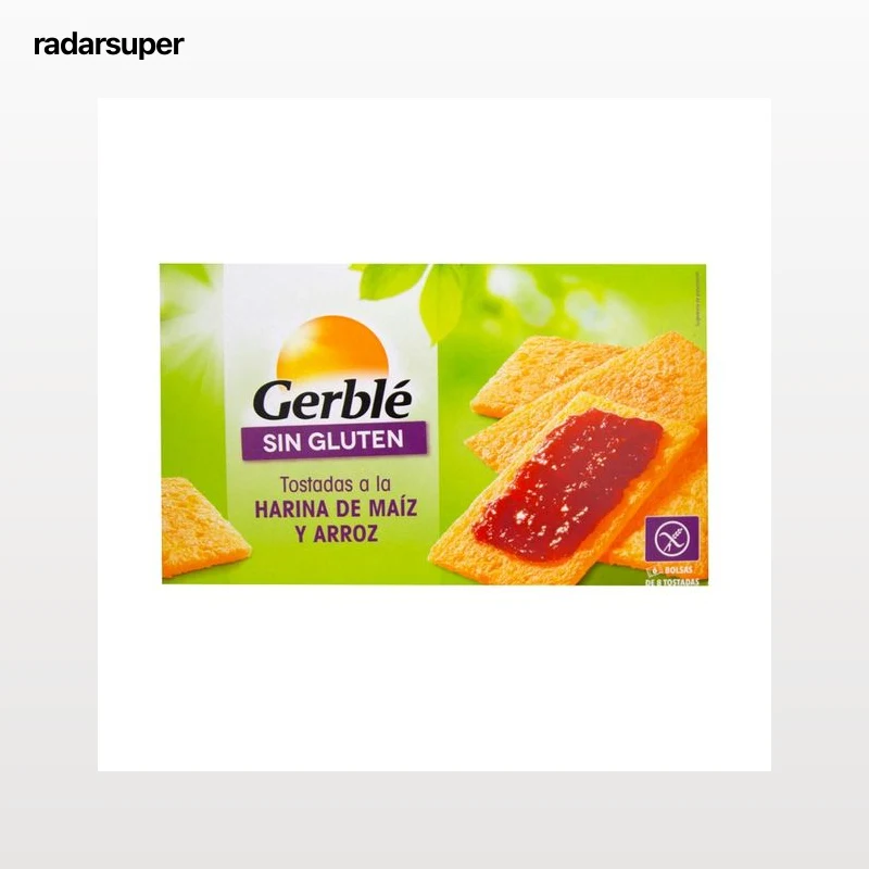GERBLÉ Tostadas de maíz y arroz, sin gluten GERBLE, 250 g.