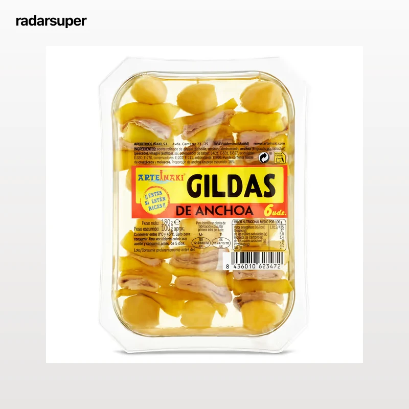 Gilda de anchoa doble Arteiñaki 100 g