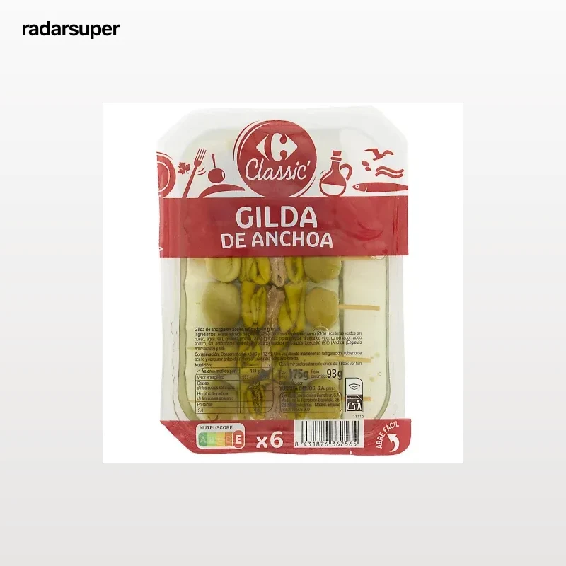 Gilda de anchoa Classic Carrefour 6 ud.