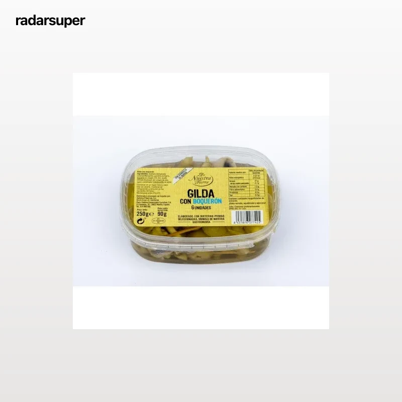 Gildas con boquerón De Nuestra Tierra sin gluten y sin lactosa 90 g.