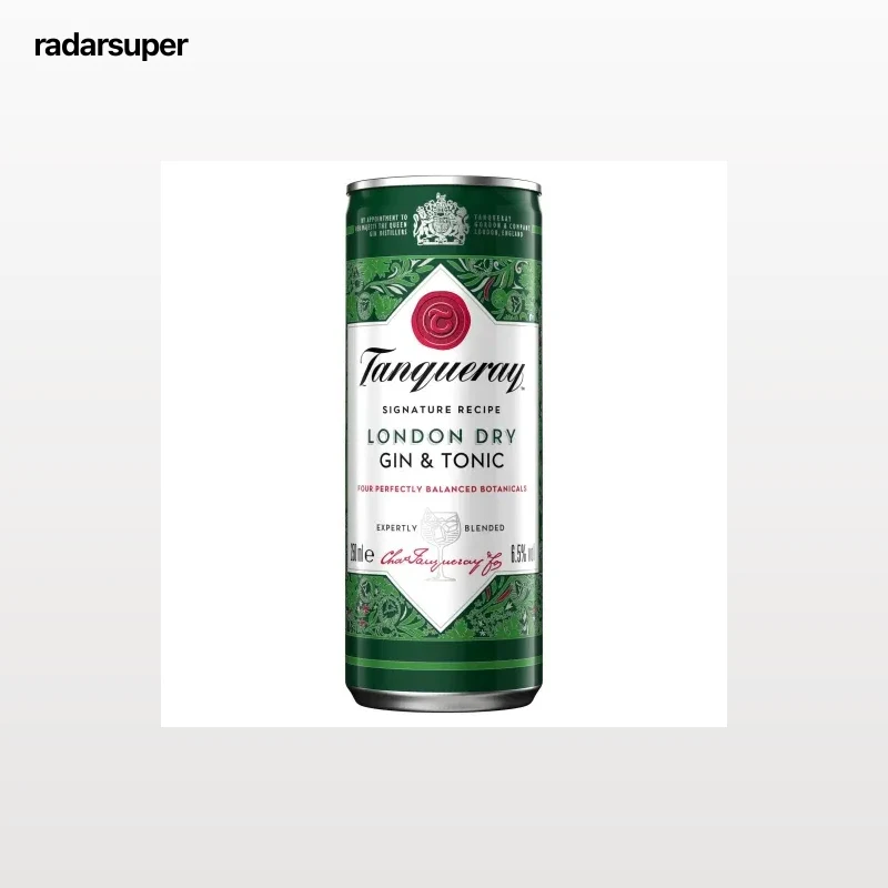 Gin&Tonic London dry Tanqueray lata 250 ml.
