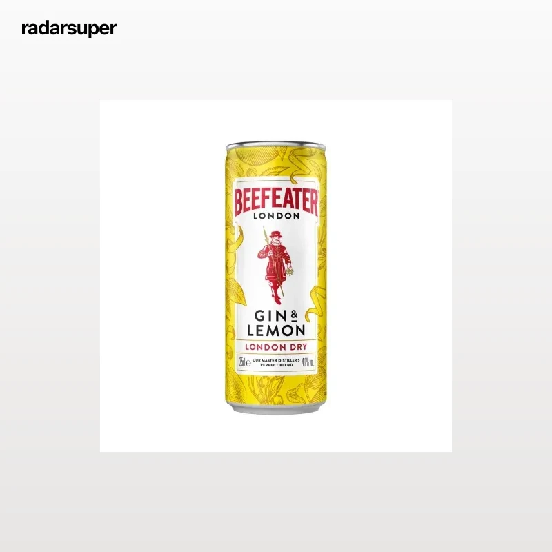 Ginebra Beefeater con limón lata 25 cl