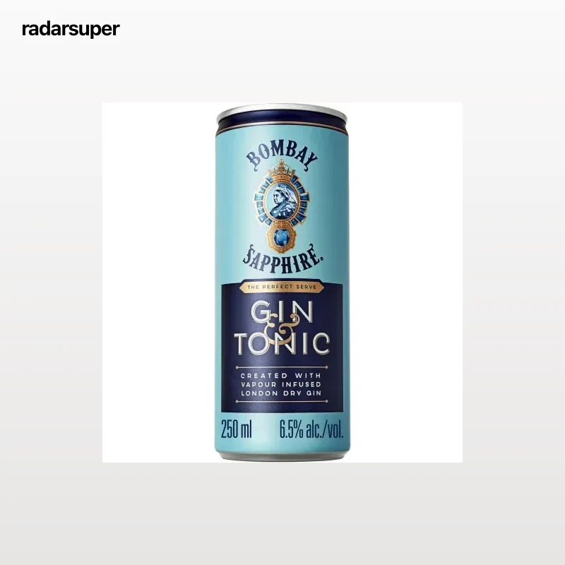 Ginebra Bombay Sapphire con tónica lata 25 cl.