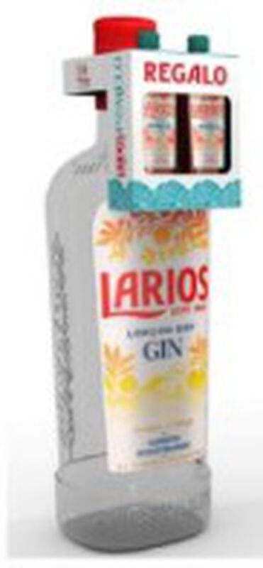 Ginebra con dos miniaturas de pomelo Larios 1l Larios