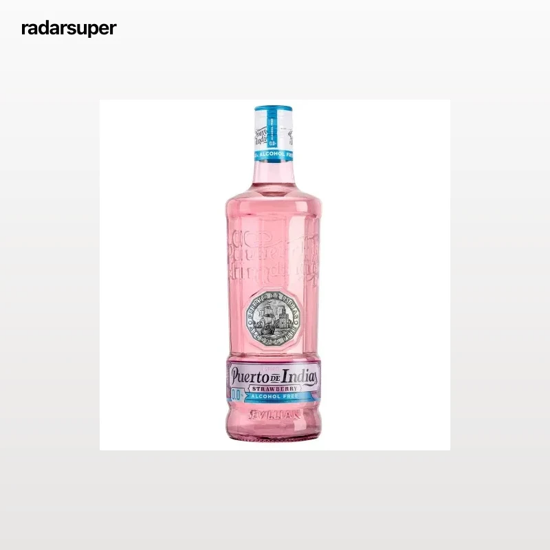 Ginebra Puerto de Indias strawberry 0,0 sin alcohol 70 cl.