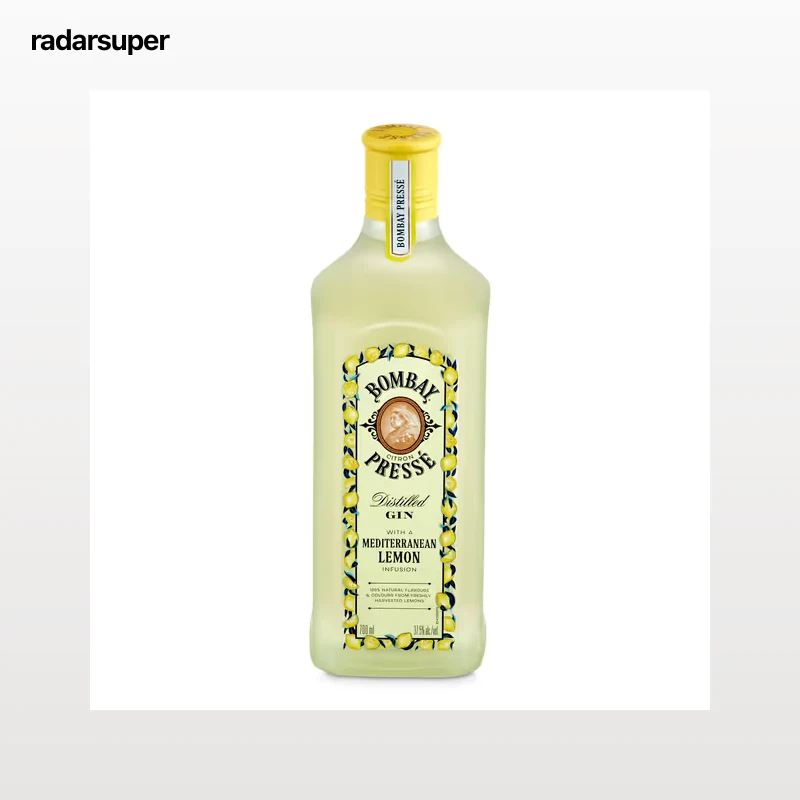 Ginebra con sabor a limón mediterráneo Bombay 70 cl