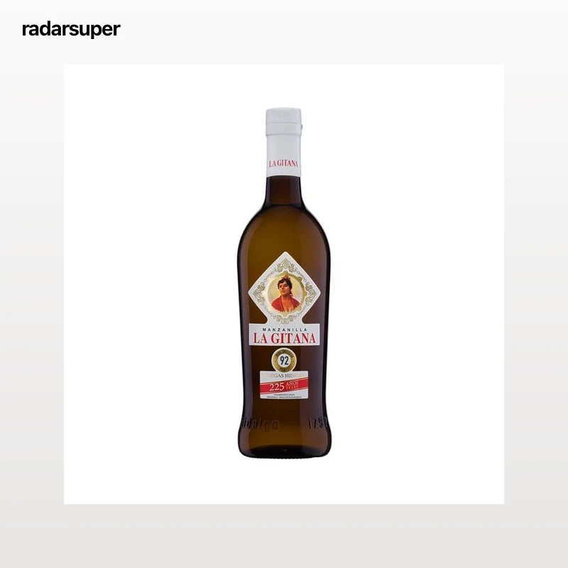 LA GITANA  Vino manzanilla con D.O. Manzanilla Sanlúcar de Barrameda LA GITANA botella de 37,5 cl.