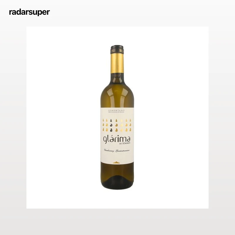 GLÁRIMA  Vino blanco con D.O. Somontano GLÁRIMA botella de 75 cl.