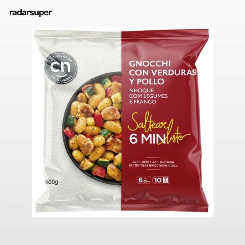 Gnocchi patata con verduras y pollo 600g
