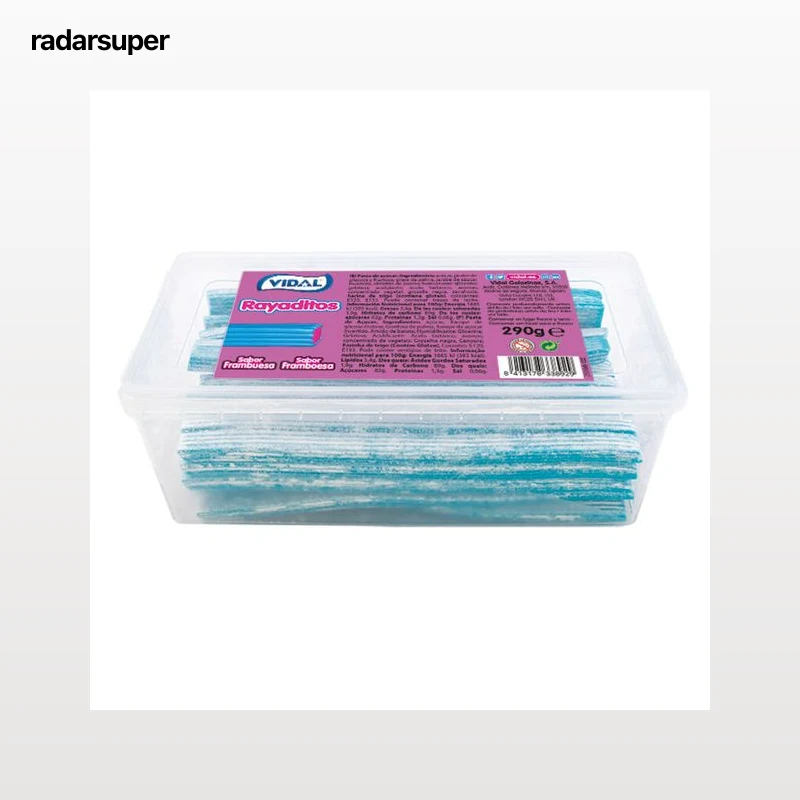 Golosina rayaditos sabor frambuesa Vidal 290g