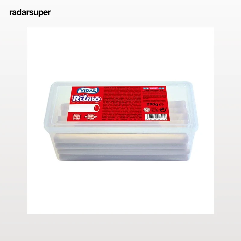 Golosina regaliz ritmo con sabor fresa nata Vidal 290g