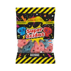 Golosinas calaveras Halloween super ácidas
