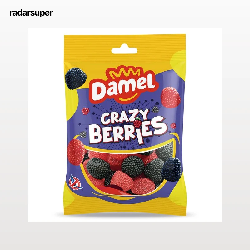 Golosinas crazy berries Damel 135 g
