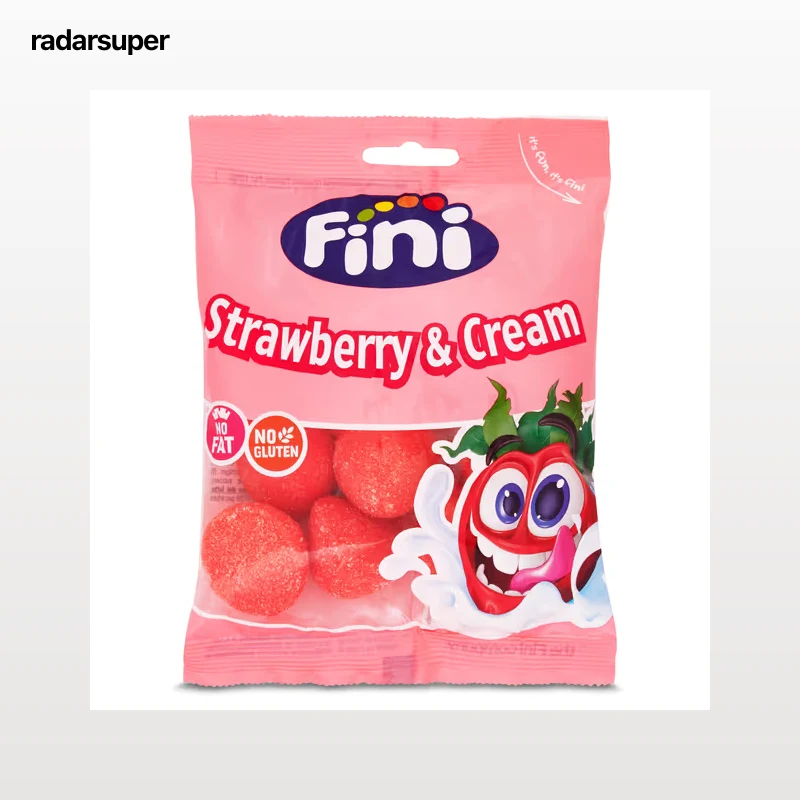 Golosinas de fresas con nata Fini 75 g