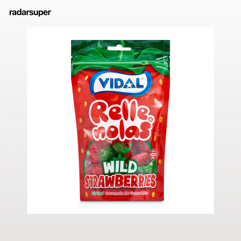 Golosinas fresas rellenas Vidal 180 g