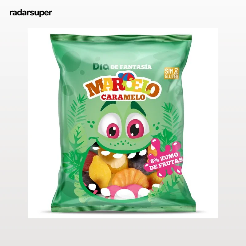 Golosinas fruta tropical con 8% zumo Dia Marcelo Caramelo 100 g