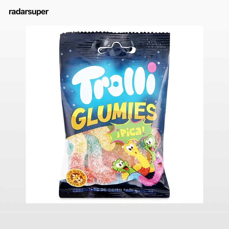 Golosinas gusanos ácidos glumies Trolli 50 g