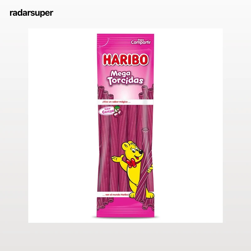 Golosinas mega torcidas sabor cereza Haribo 200 g