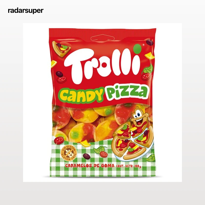 Golosinas mini pizzas Trolli 100 g
