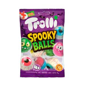 Golosinas ojos rellenos Halloween Trolli Spooky Balls