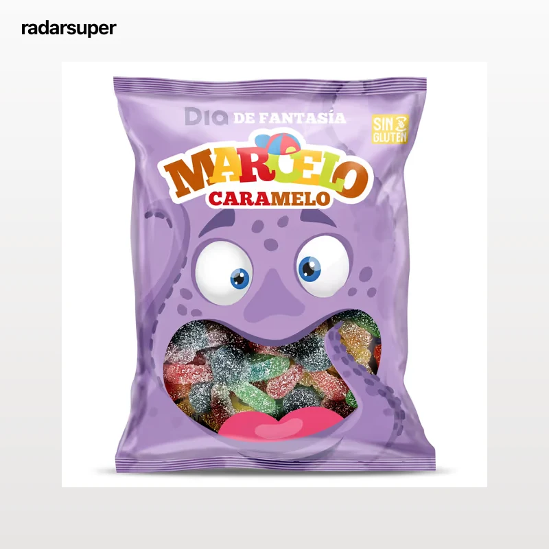 Golosinas pulpos pica Dia Marcelo Caramelo 100 g