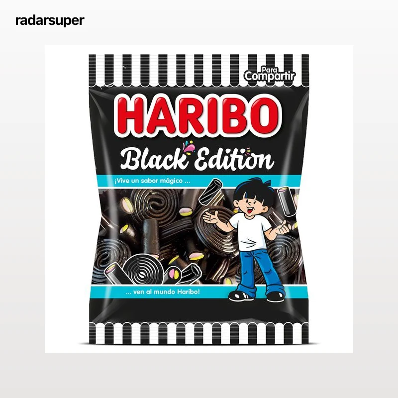 Golosinas de regaliz black edition Haribo 150 g