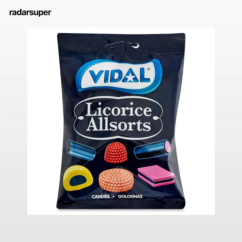 Golosinas surtidas licorice allsorts Vidal 90 g