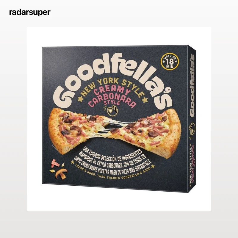 GOODFELLA´S New York style Pizza carbonara cremosa 495 g.
