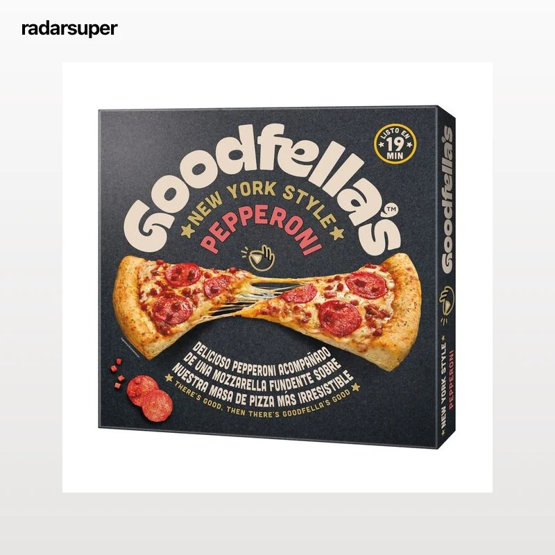 GOODFELLA´S New York style Pizza de pepperoni y mozzarella 532 g.