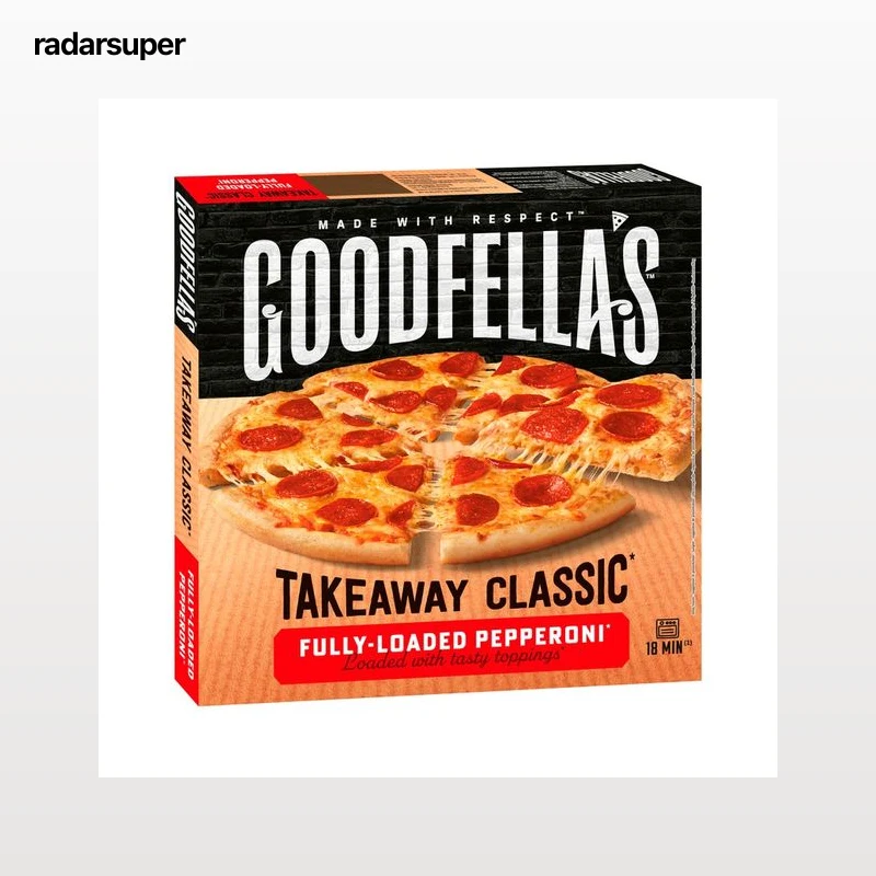 GOODFELLA´S Pizza congelada de salami ahumado, cocida en horno de piedra de 524 g.