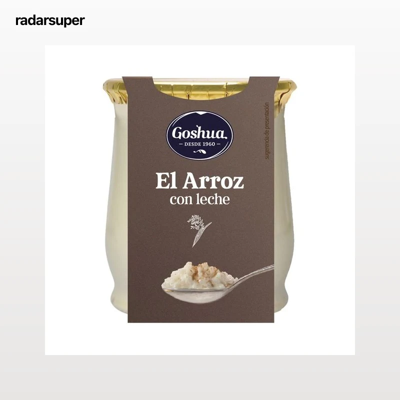 GOSHUA Arroz con leche con un toque de canela y limón,  sin gluten 140 g.