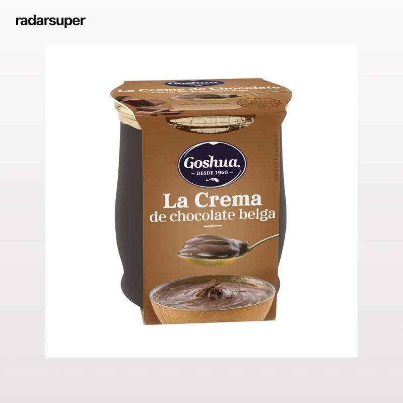 GOSHUA Crema de chocolate belga elaborada sin gluten GOSHUA 130 g.