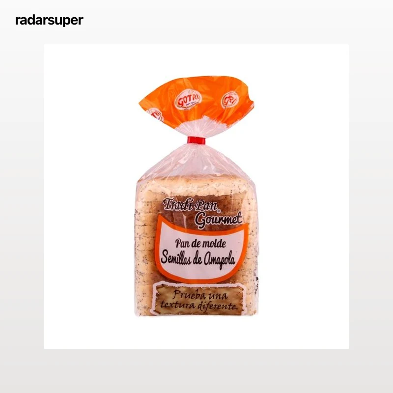 GOTRI Tradi Pan Gourmet Pan de molde con semillas de amapola 450 g.
