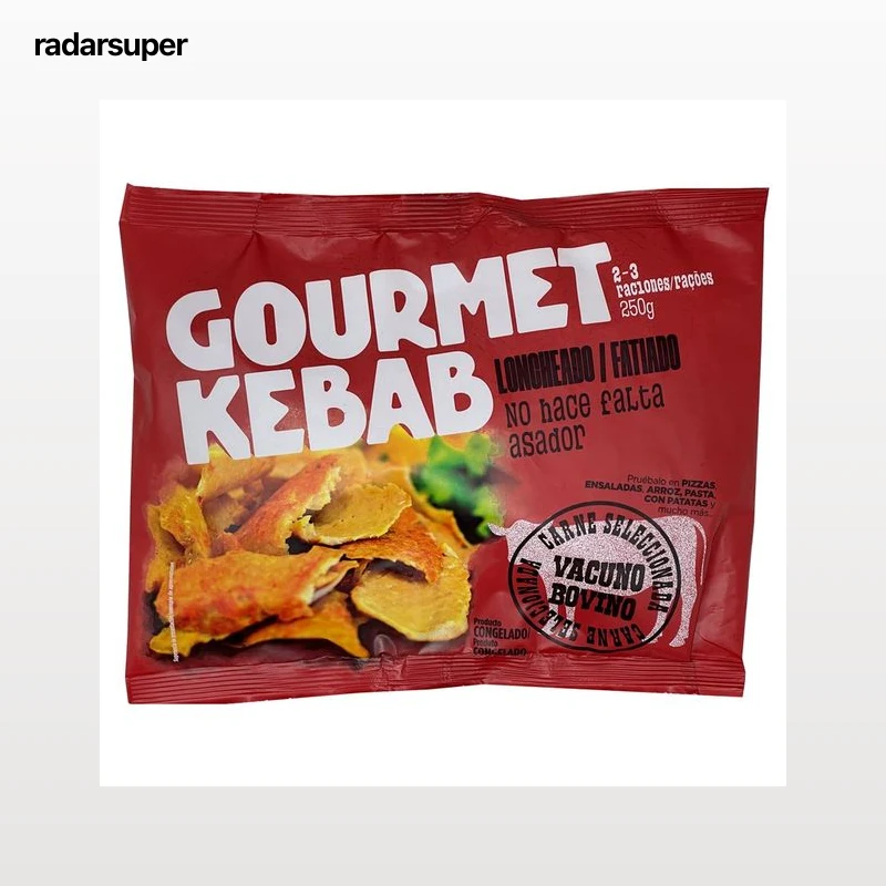 GOURMET FOOD Kebab de vacuno loncheado 250 g.