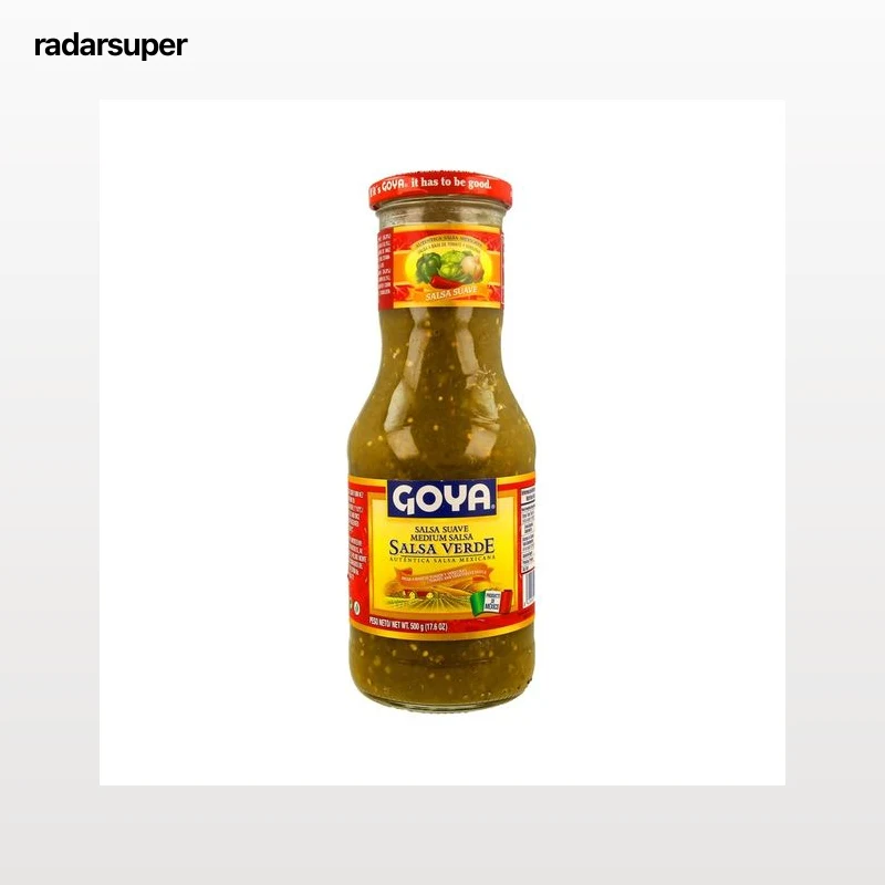 GOYA Salsa mexicana verde a base de tomate y chile jalapeño botella 500 g.