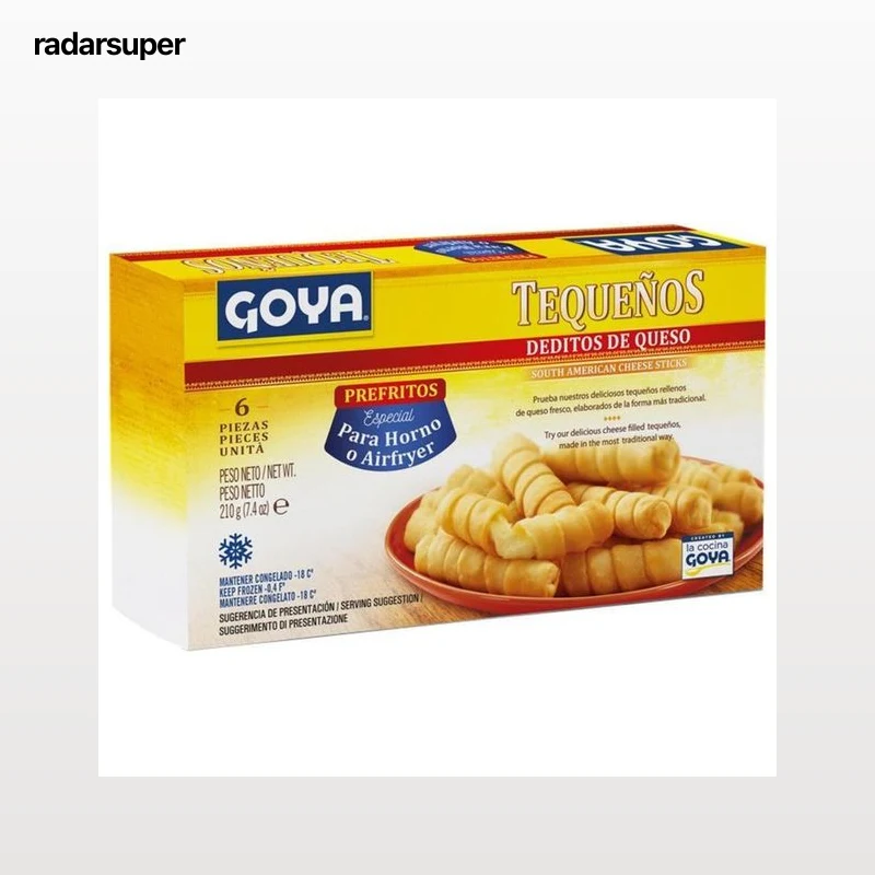 GOYA Tequeños rellenos de queso fresco, prefritos y congelados 6 uds.