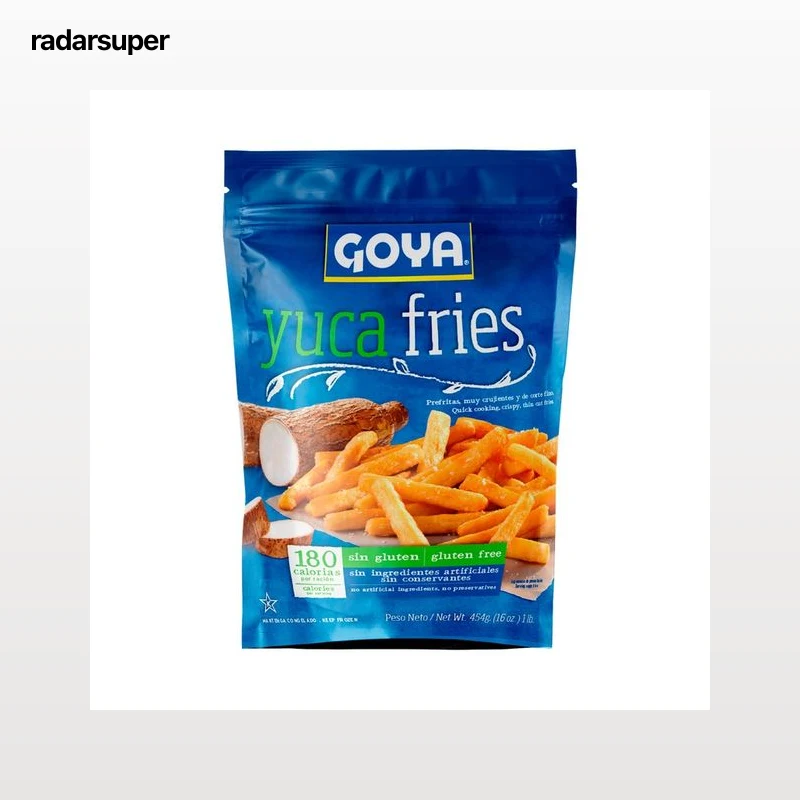 GOYA Yuca prefrita, muy crujiente y con un corte fino 454 g.