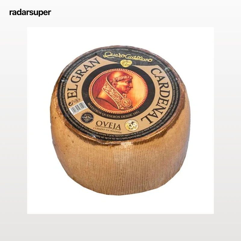 EL GRAN CARDENAL Etiqueta Negra Queso de oveja mini curado en madera, mini.