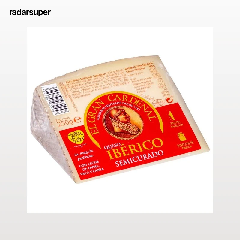 EL GRAN CARDENAL Queso ibérico semicurado EL GRAN CARDENAL 250 g.