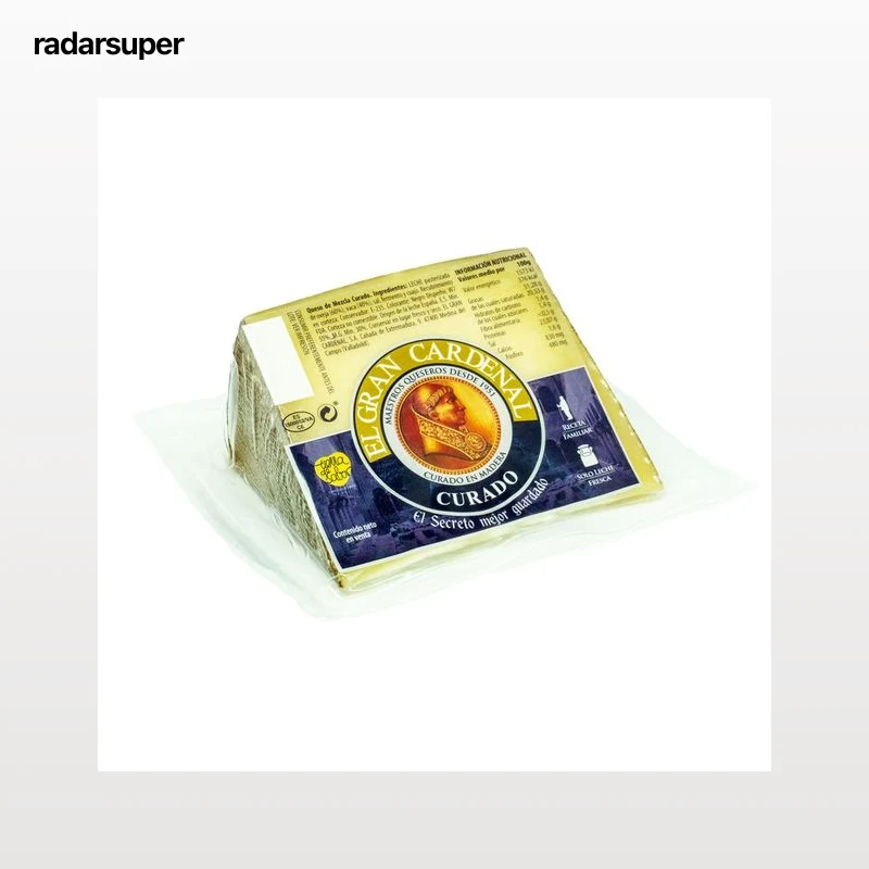 GRAN CARDENAL Queso mezcla curado, cuña 375 g.