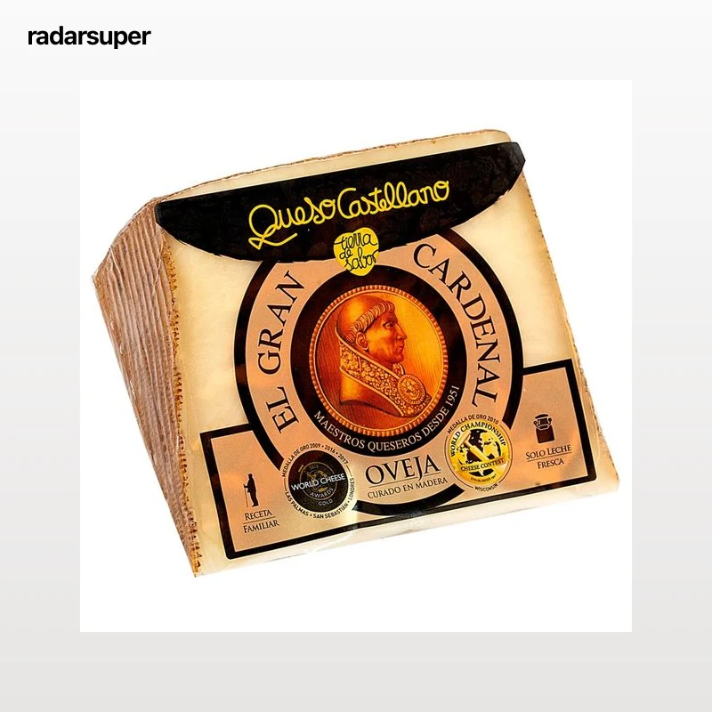 EL GRAN CARDENAL Queso de oveja curado, cuña 375 g.
