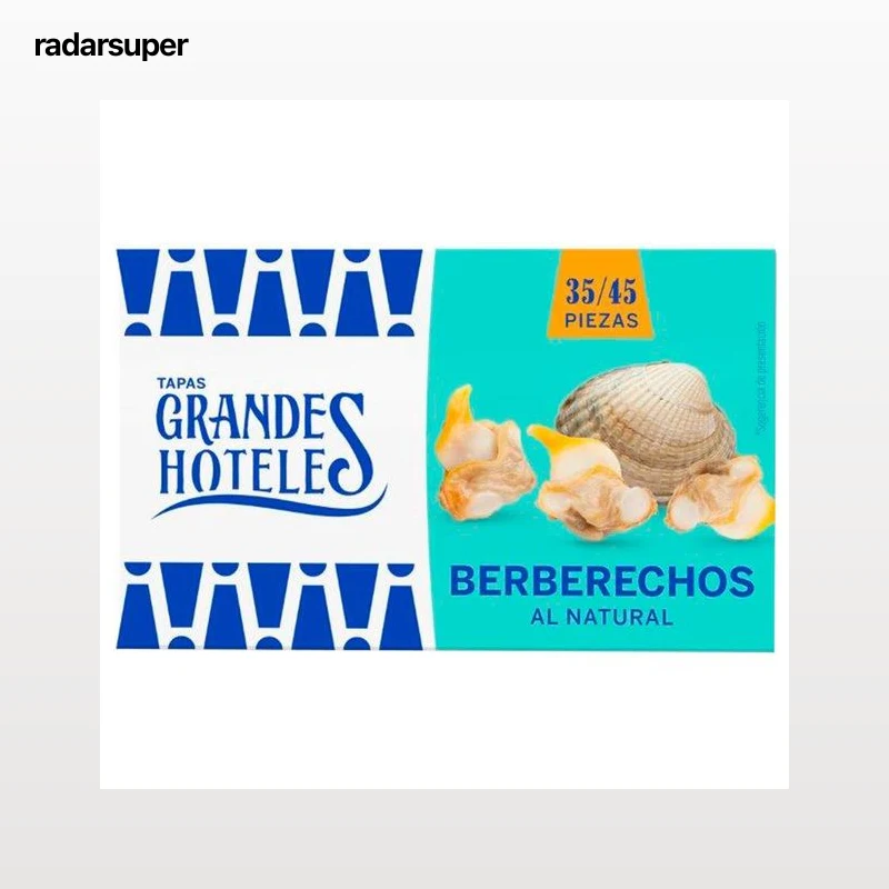 GRANDES HOTELES Berberechos al natural 35/45 63g.