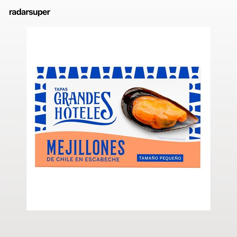 GRANDES HOTELES Mejillón de chile en escabeche pequeño 69 g