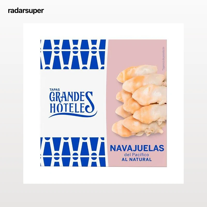 GRANDES HOTELES Navajuelas del Pacífico al natural lata 63 g.