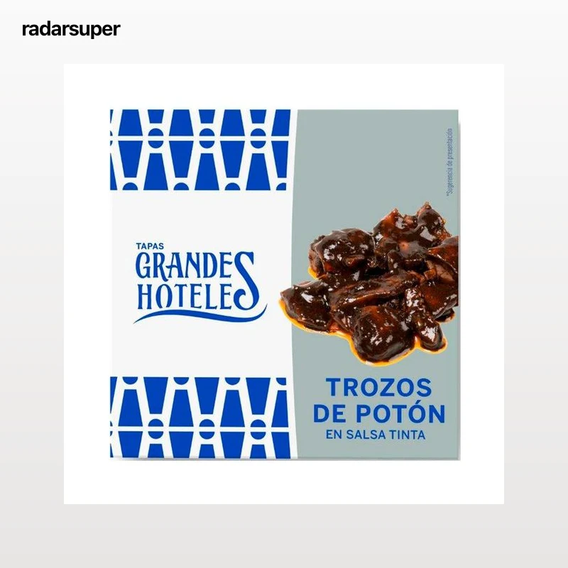 GRANDES HOTELES Trozos de potón en tinta 72 g.